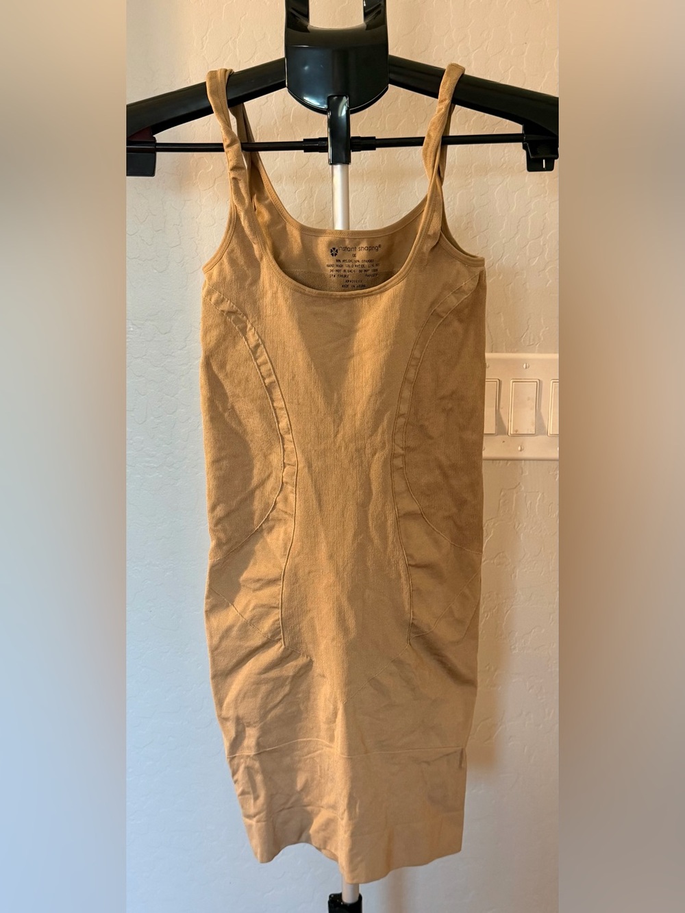 Compression Shaping Tank Dress - Scoop Neck, Wide Straps